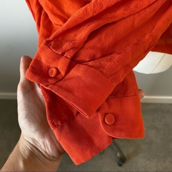 Aritzia Wilfred Silk Button Up Blouse Long Sleeve - Picture 8 of 12